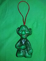 Retro trafikáru bazáráru függeszthető bakelit autós zöld TROLL játék figura 14cm RITKA képek szerint