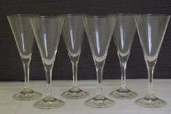6 db pezsgős üveg pohár A256