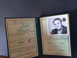 MÁV arcképes igazolvány  Kisvári Sándor