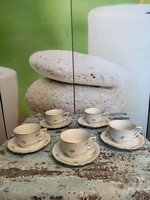 Zsolnay Manófüles Porcelán Teáscsészék A166
