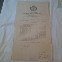 Csáky Károly Emmanuel gróf a Váczi Székesegyház Püspökének engedélylevele 1913.