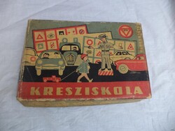 Kresz iskola retro társasjáték (5333)