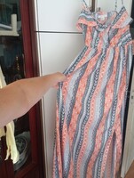 Amisu 100%pamut  indiai maxi 153 cm ruha új lecímkézett elefánt mintás