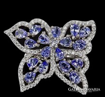 Eredeti tanzanit dragaköves  gyűrű