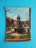 Képeslap (62) - Pécs - Zsolnay-kút 1960-as évek - (Foto: Inkey Tibor)