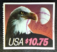 USA1750dp / Amerikai Egyesült Államok 1985 Kopasz sas  bélyeg pecsételt 1 oldalon fogazott