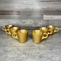 Italy arany színű espresso csésze szett