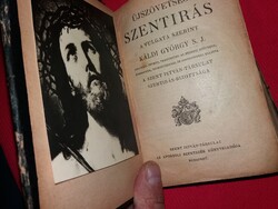 1928. Káldi György :Újszövetségi szentírás a Vulgata alapján a képek szerint Szt. István Társulat