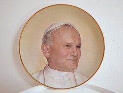 Hollóházi II. János Pál Pápa Falitányér