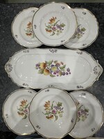 Hollóházi porcelán Sophie szendvics készlet