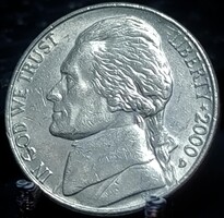 Amerikai Egyesült Államok 5 cent, 2000 Jefferson Nickel Verdejel "D" - Denver A11G6