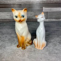 Porcelán cica szett