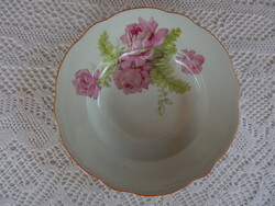 Zsolnay rózsás szépséges mélytányér