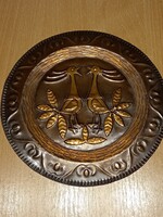 Réz falitányér
