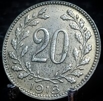 Ausztria 20 heller, 1918 A12D3