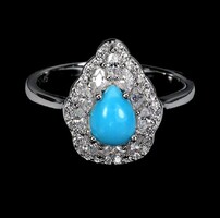 57 es Valodi Turkiz 925 Ezust Gyürű