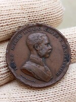 Ferenc József. Bronz vitézségi érem. Kitüntetés. I.VH. Der Tapferkeit.