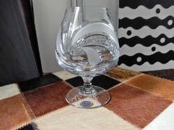 Régi szlovén Rogaška csiszolt kristály üveg boros pohár