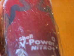 Unopened Shell V-Power Nitro advertising glass