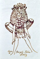 Schéner Mihály (1923 - 2009) " BAGOLY - TEHÉN - ÖRDÖG " 1986