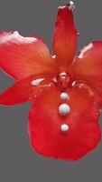 Orchidea virág ékszer
