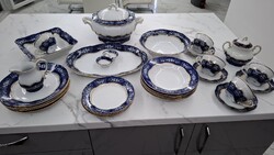 Zsolnay pompadur II-es étkészlet hiányos 29db os