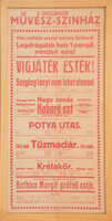 1932 Országos Művész Színház (1928-1933) eredeti plakát