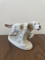 Német porcelán ír szetter kutya szobor