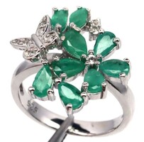 52 es Valodi Smaragd 925 Ezust Gyürű