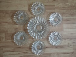 Üveg süteményes készlet