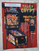 Pinball flyer Data East "Tales from the Crypt" flipper reklám prospektus