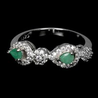 57 es Valodi Smaragd 925 Ezust Gyürű