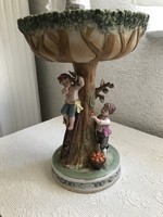 Álomszép Olasz biszkvit porcelán kínáló nagy.