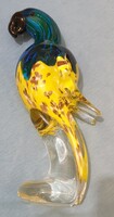 Eredeti muranoi üveg papagáj szobor