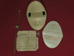 Gub glashütte women's retro pocket watch in original box with documents