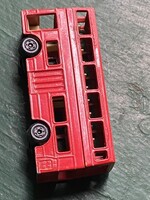 Nagyon szép gyerekjáték.Matchbox.Doppelstock busz. Piros színű. 8 cm hosszú.