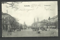 1906.- Szabadka- futott - képeslap - Zombori - út