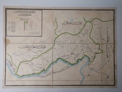 1909 OTTOMAN ERA MAP OF SOUTHERN ANATOLIA, KONYA, ANKARA, SALT PLANTS OF TURKEY, AKDENIZ ANADOLU