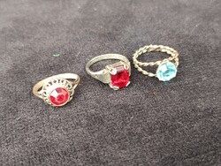 3 darab köves gyűrű