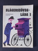 Slágerszöveg láda 1- Zeneműkiadó 1986 Válogatta Vas Gábor