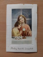 3 darab régi húsvéti üdvözlőlap, foltos