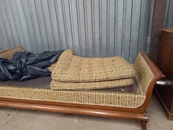 Antik Biedermeier legyező vagy hattyú ágy