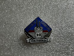 Szerencsi Cukorgyár zománcozott törzsgárda 20 év jelvény