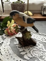 Kézzel festett Bullfinch angol porcelán kismadár