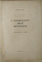 A nyomtatott betű művészete - Szántó Tibor