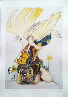 Ef Zámbó István - Vita a műteremben 59 x 41 cm computer print, merített papír