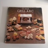 Grill ABC könyv, grill szakácskönyv régi retro asztali grillhez, retro szakácskönyv
