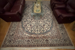 Eladó eredeti Nain 9La perzsa szőnyeg – 400 x 290 cm – kézi csomózású, selyemmel díszített gyapjú