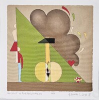 Ef Zámbó István - Helyzet a paradicsomban 30 x 30 cm computer print, merített papír