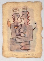 Ef Zámbó István 15,5 x 10,5 cm computer print, merített papír